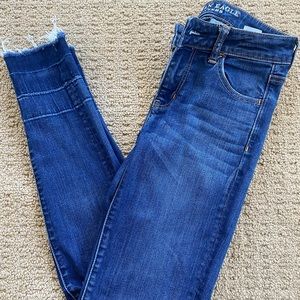 American Eagle Dark wash ripped jeans